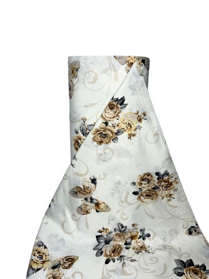 Material Bumbac Satinat Floral diverse culori